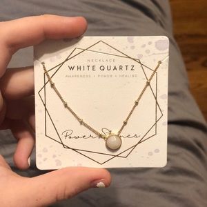 Power Stones White Quartz Necklace